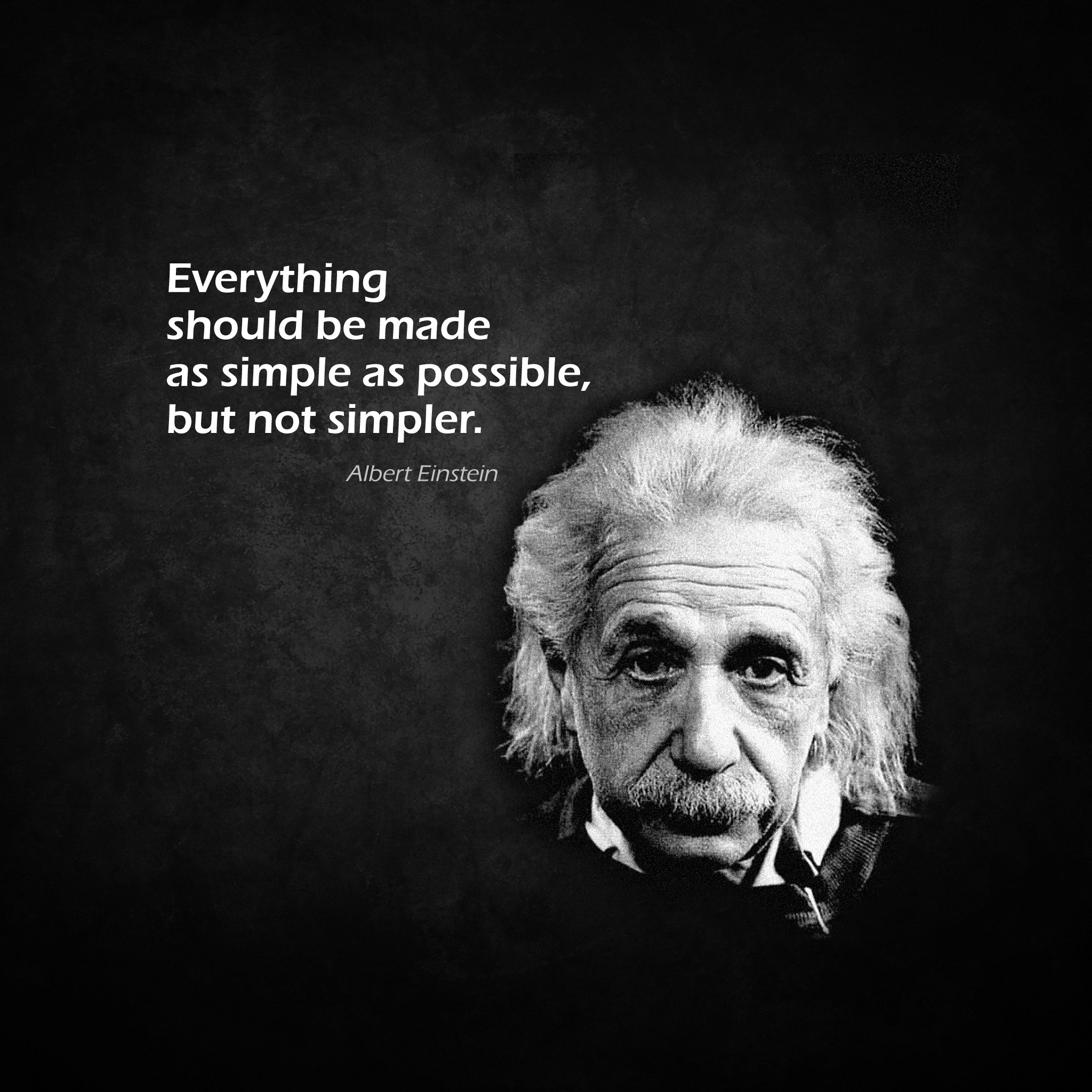 Inspirational Simple Einstein iPad Wallpaper