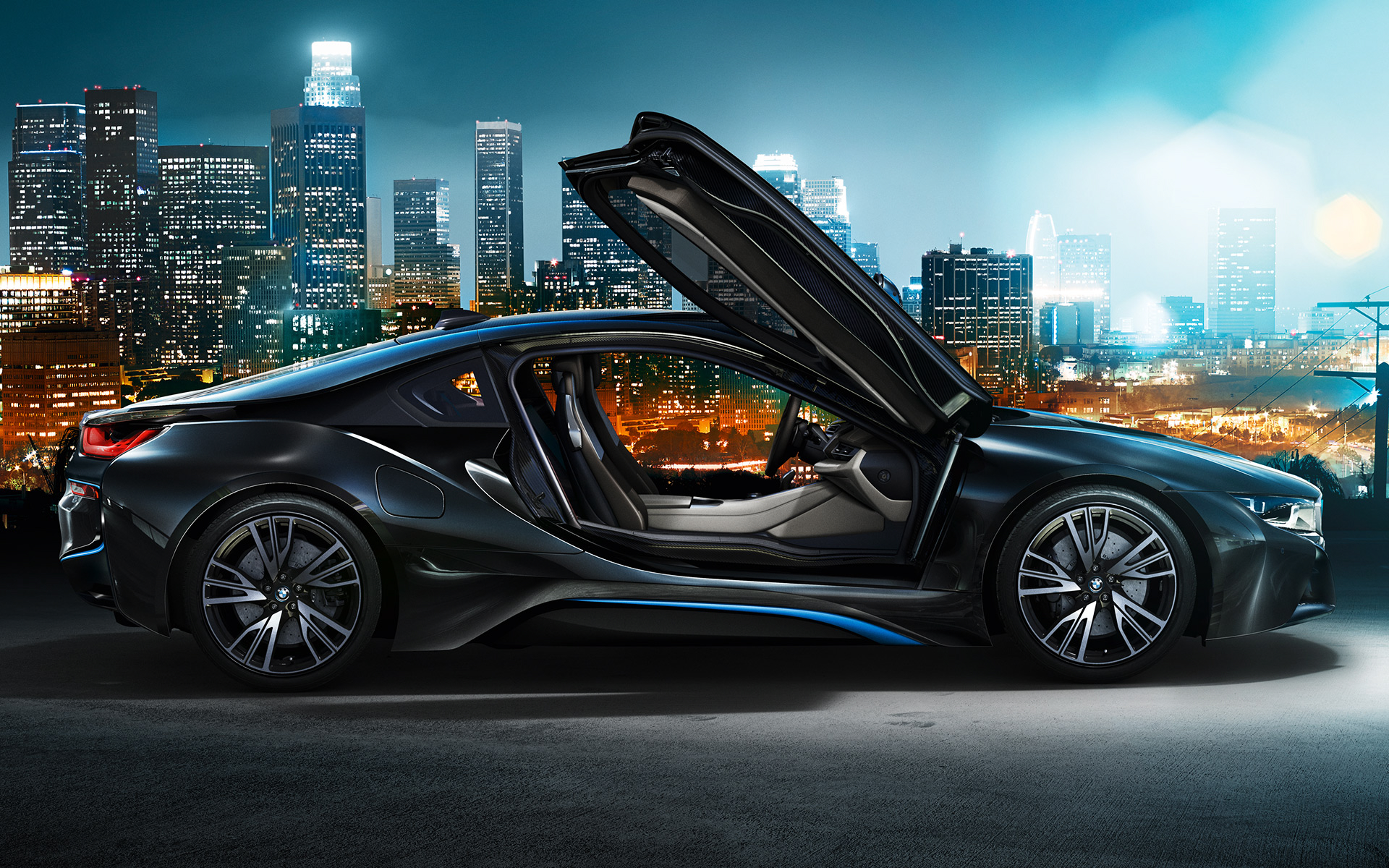 Wallpaper Bmw I8 Protonic Frozen Black Edition
