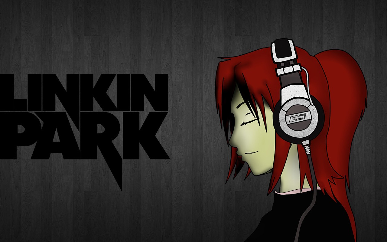 Linkin Park Wallpaper Headphones Girl Digital