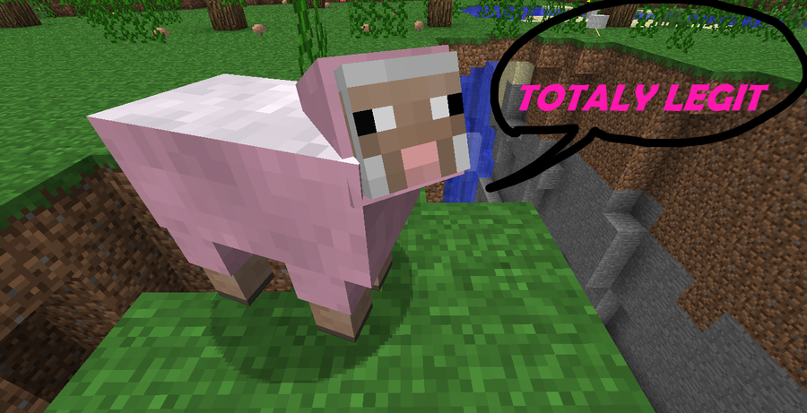 Minecraft Pink Sheep Find By Roxbloxx
