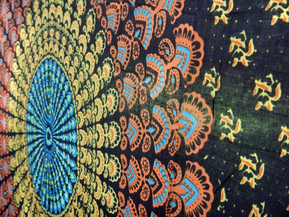 Hippie Tapestry Background Boho Bonfire