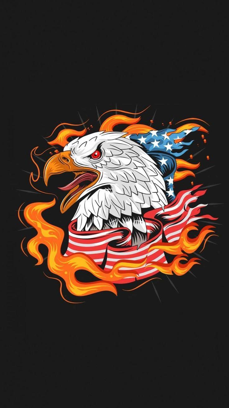 Usa Eagle Minimal iPhone Wallpaper Darth Vader