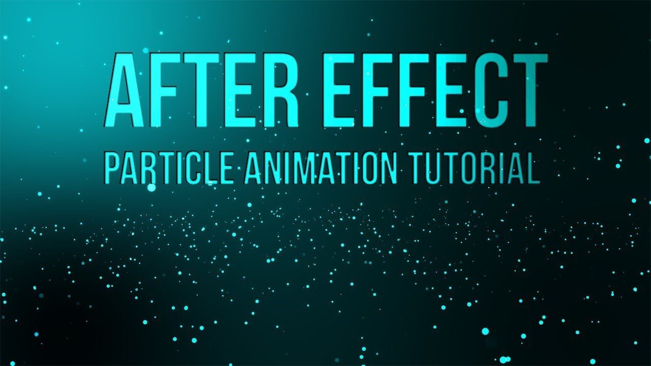 Adobe After Effects Particle Background Animation Tutorial