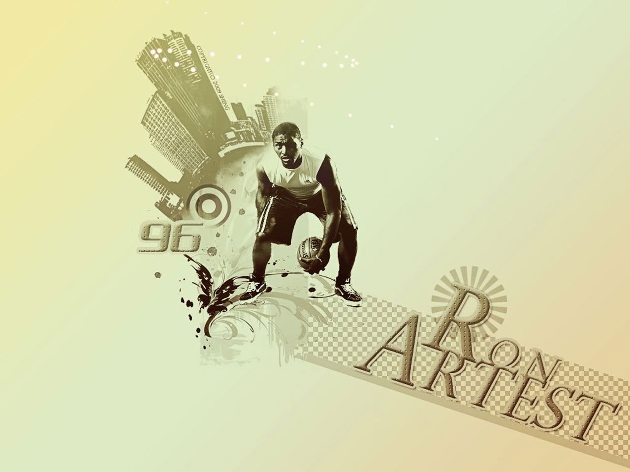 Ron Artest Dribbling Wallpaper Basketball