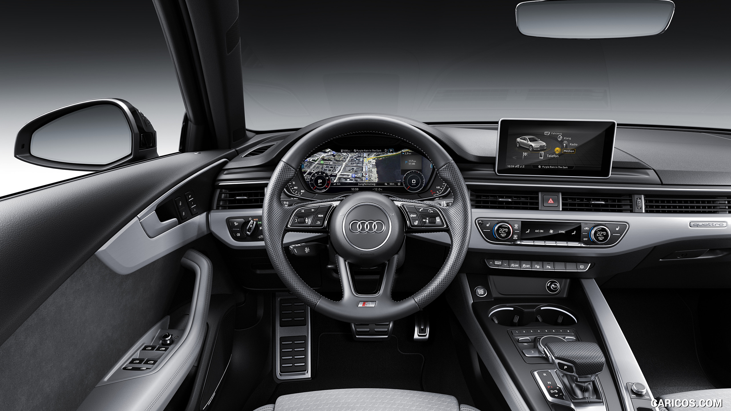 Audi A4 Interior Cockpit HD Wallpaper