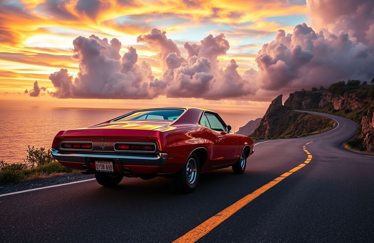 Classic Muscle Car Wallpaper