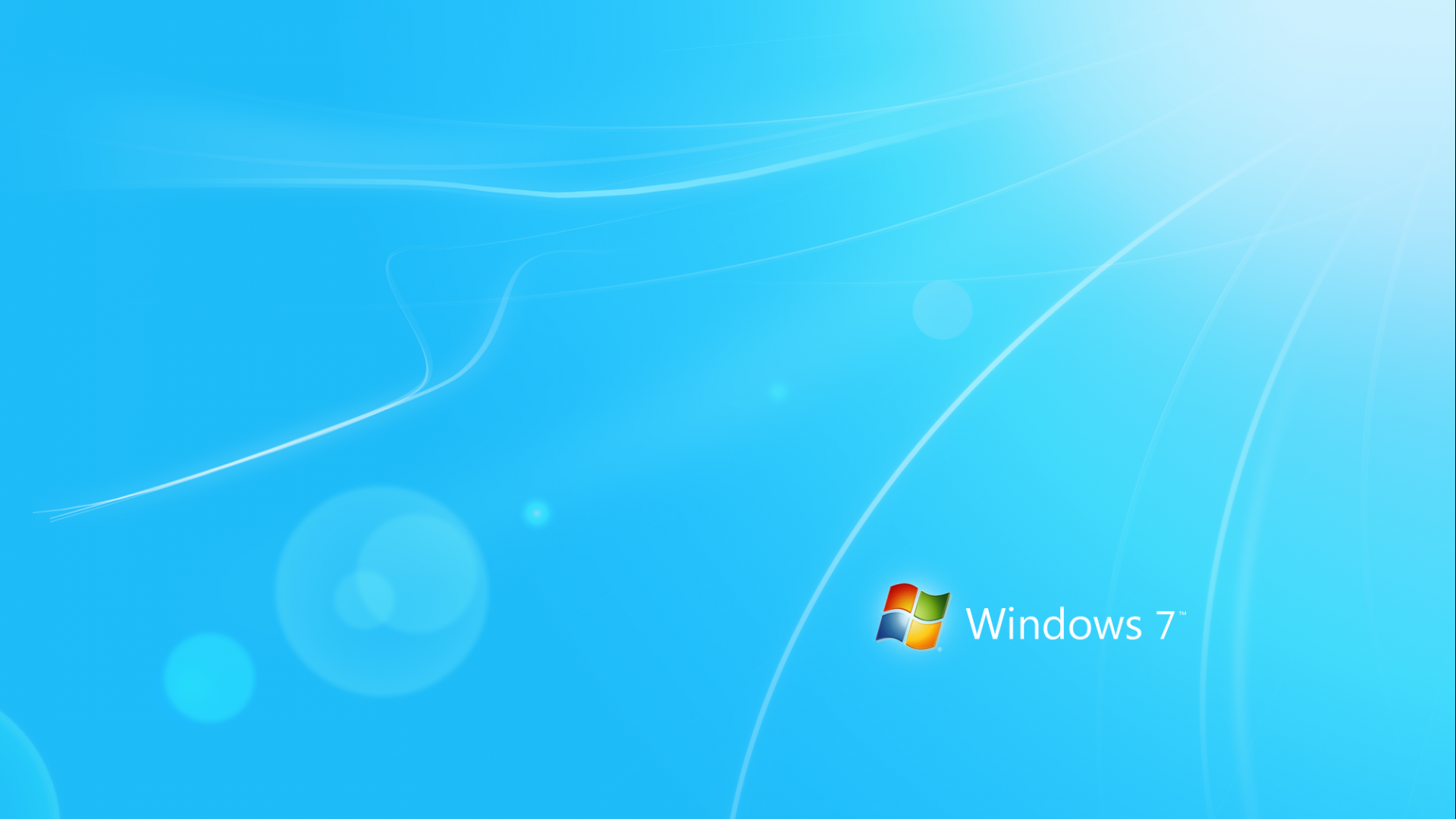 Blue With Logo Windows 7 Abstract 1920x1080 highreshdwallpaperscom