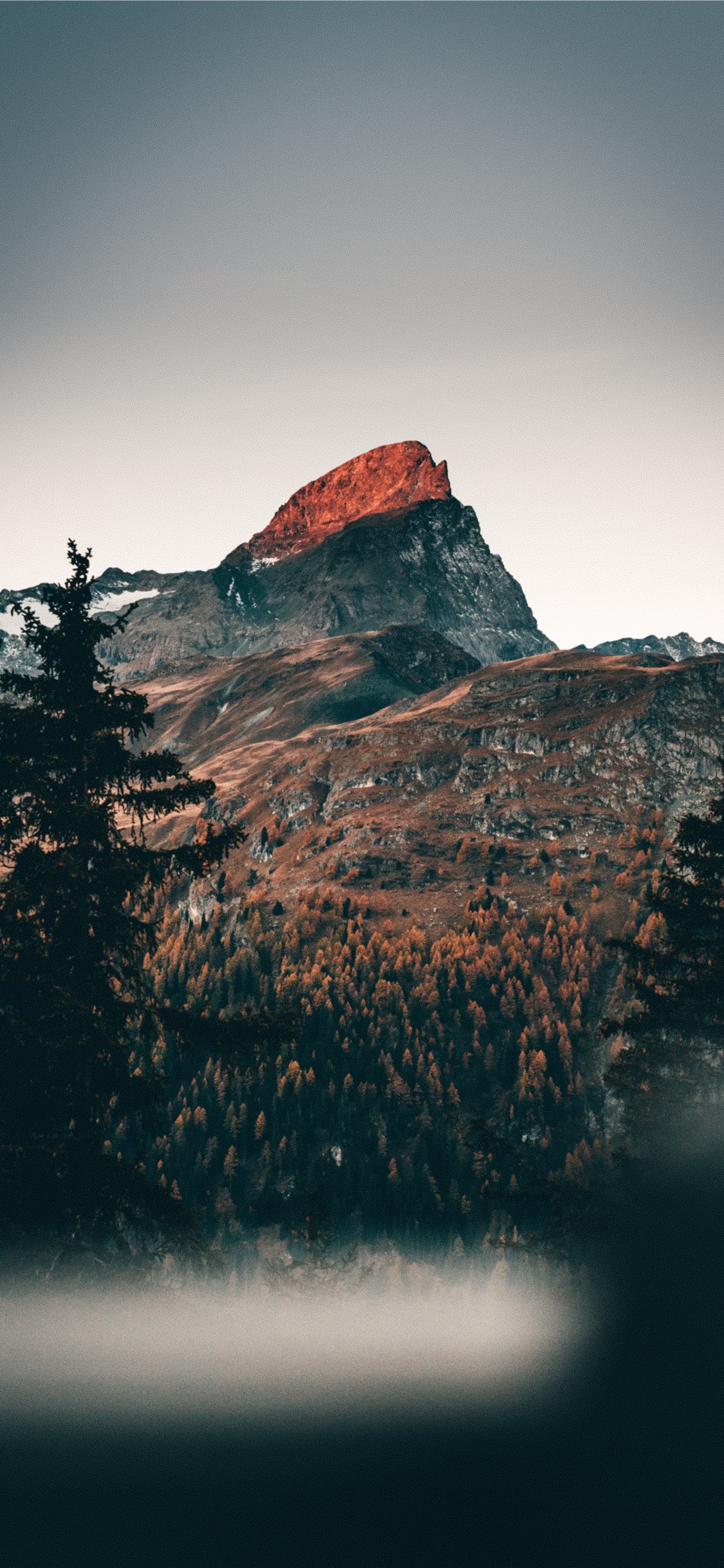 Cold Mornings In The Mountains iPhone X Wallpaper