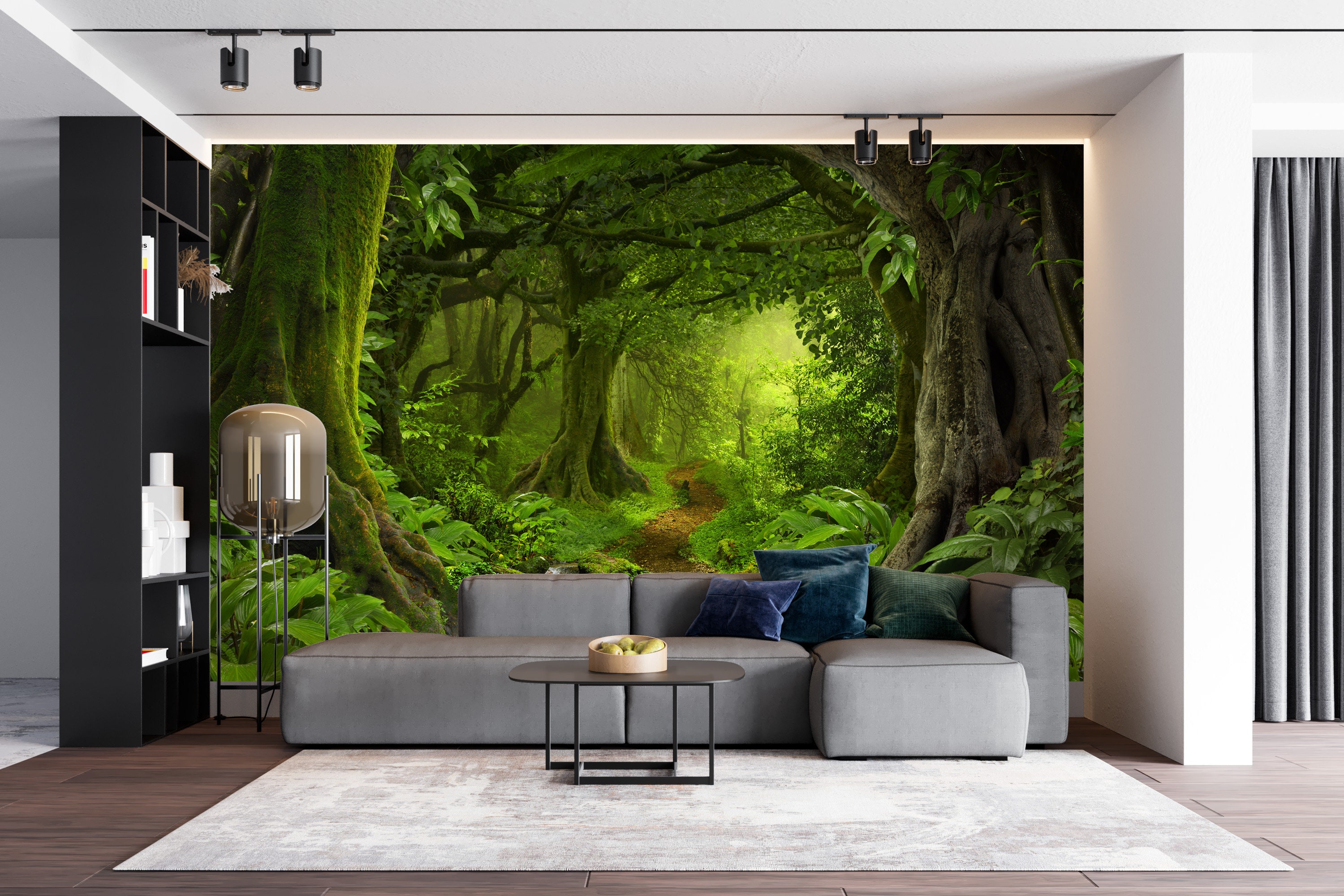 Fantasy Enchanted Magical Forest Large Wall Mural   Etsy