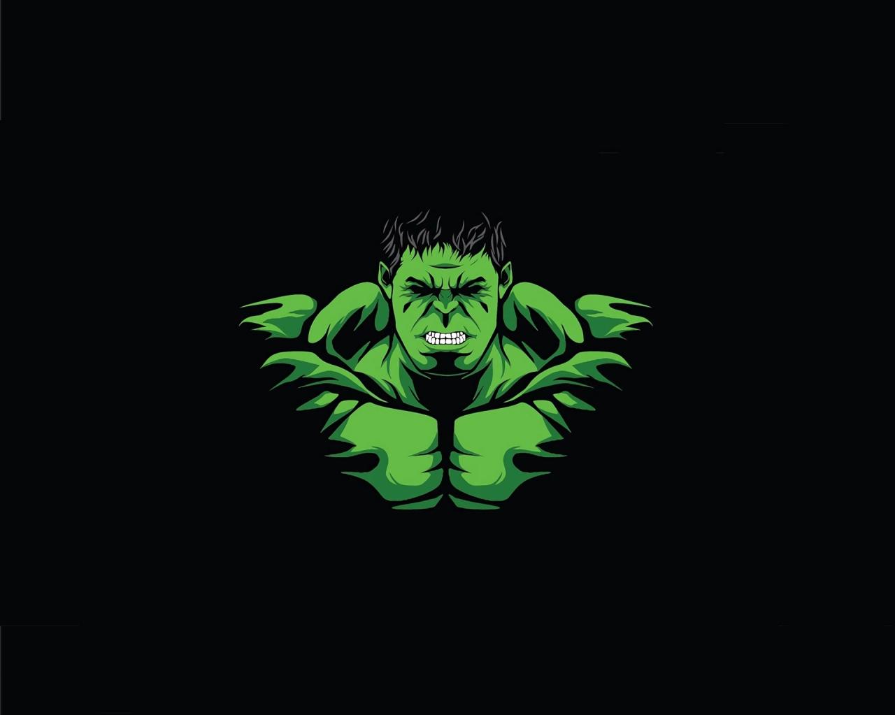 Download wallpaper 1280x1024 hulk angry green guy minimal