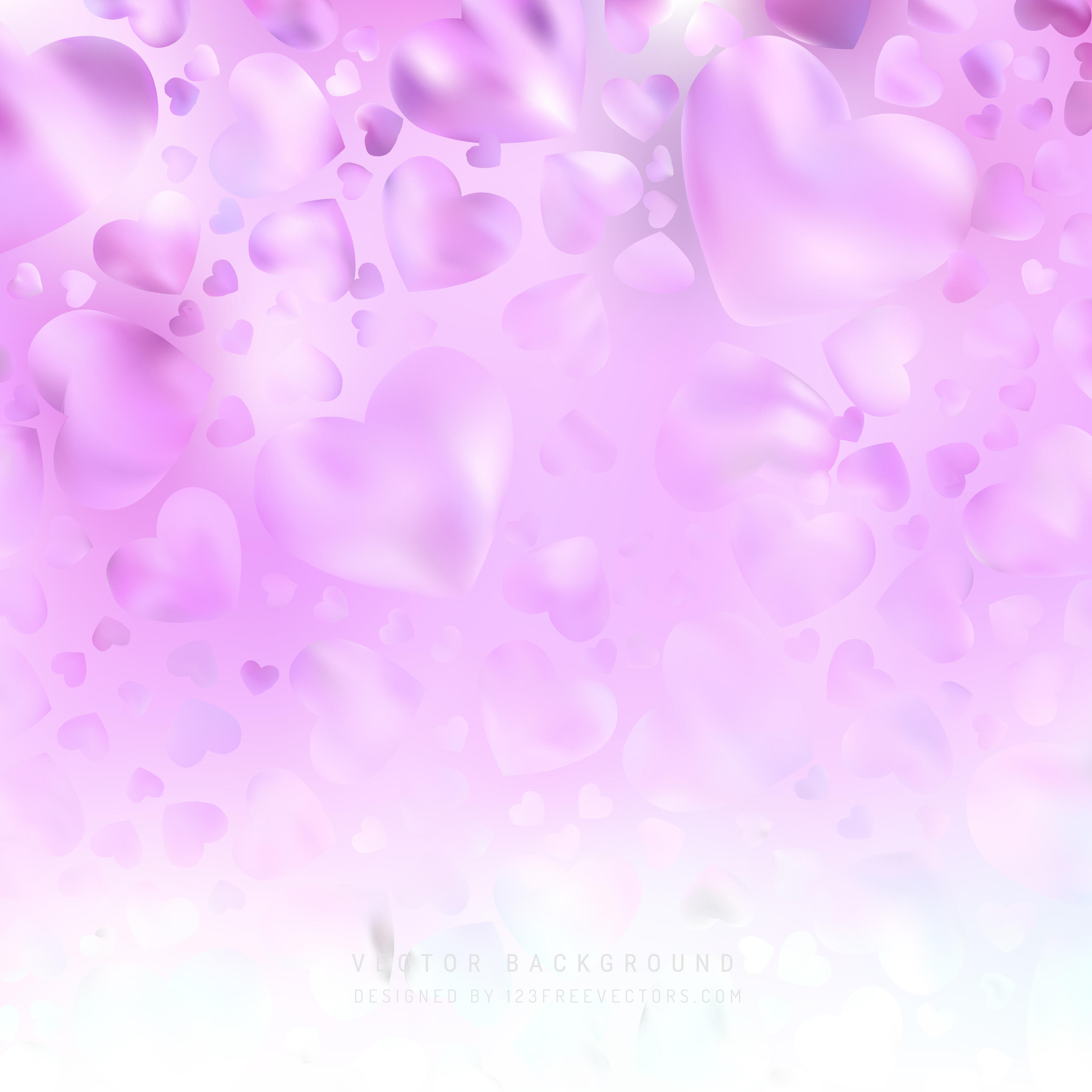 Abstract Light Purple Valentine Heart Background