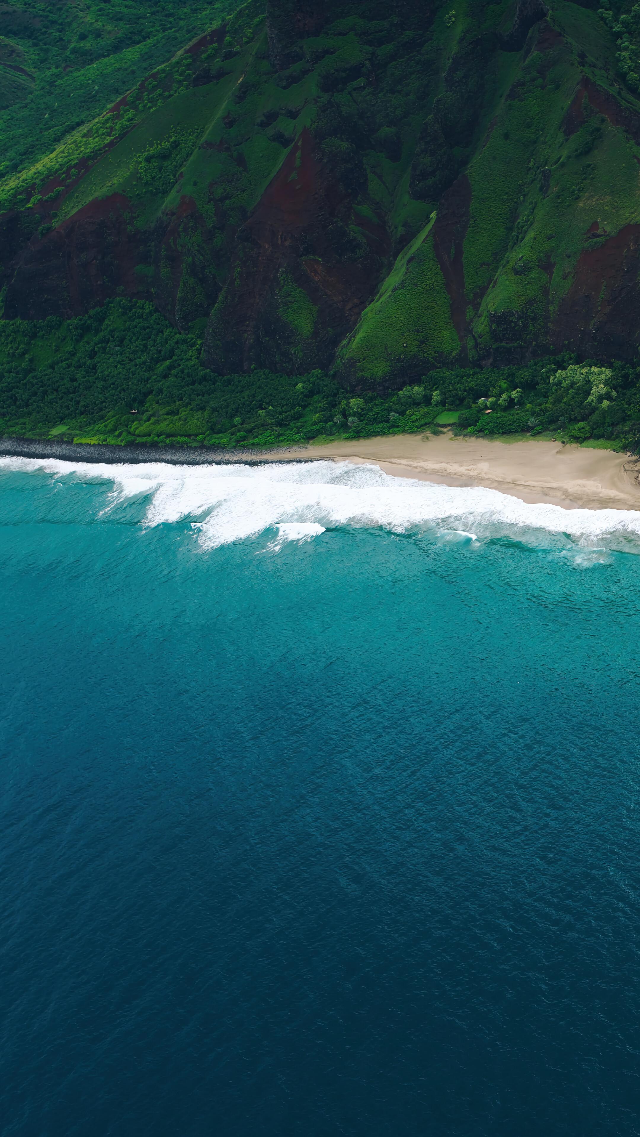 Hawaii Coastline Scenery 4k Phone iPhone Wallpaper 4380b