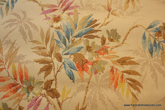 S Vintage Wallpaper Antique Floral Botanical With