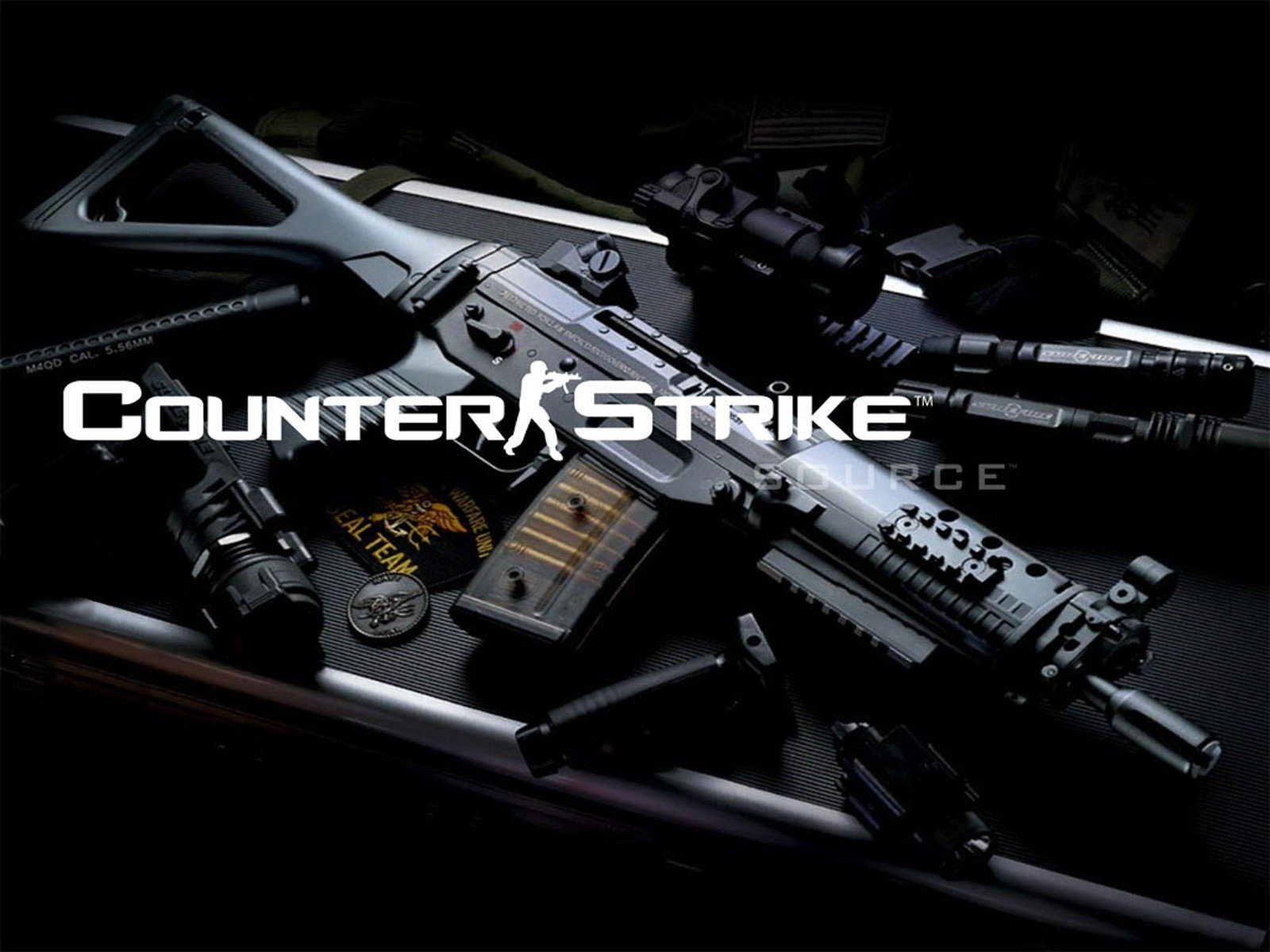 weapon counter strike source game HD wallpaper