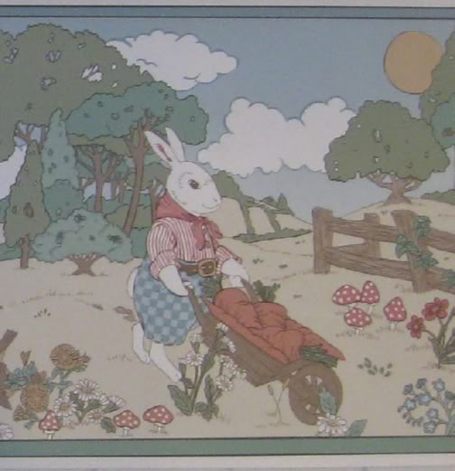 Details about Childrens Wallpaper Border Country Bunny Rabbit Bunnies