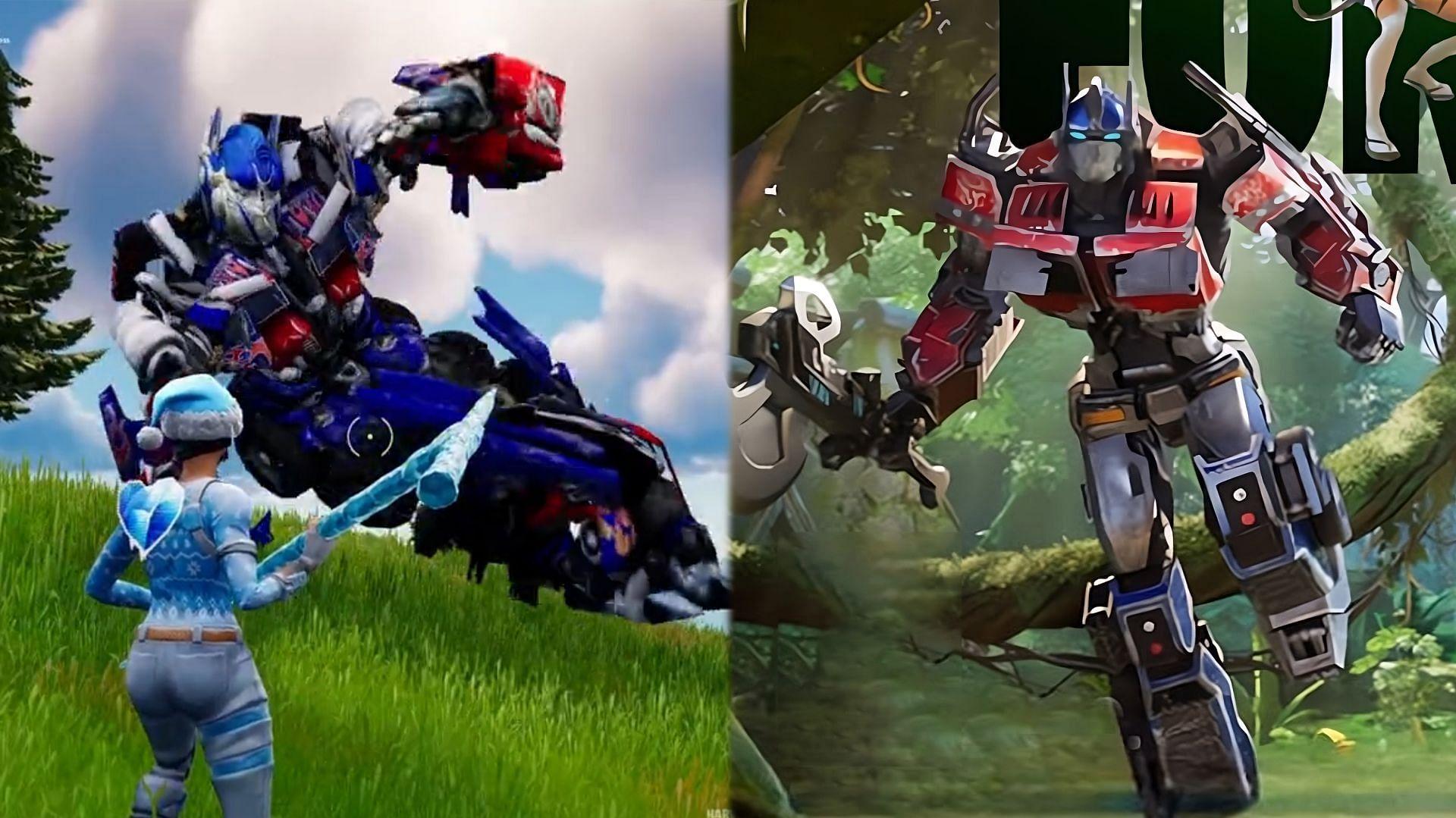 Fortnite Player Brings Optimus Prime Into The Game Ahead Of