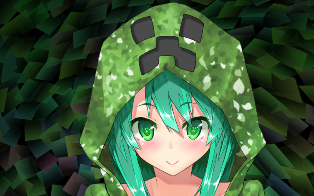 Minecraft Anime Girl Wallpaper gambar ke 5