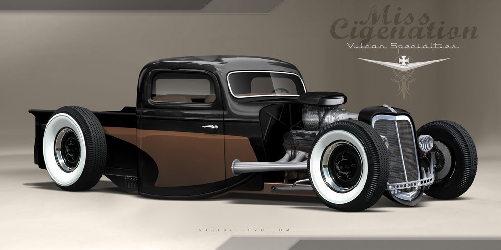 Rat Rod Rendering2 By Surfacenick