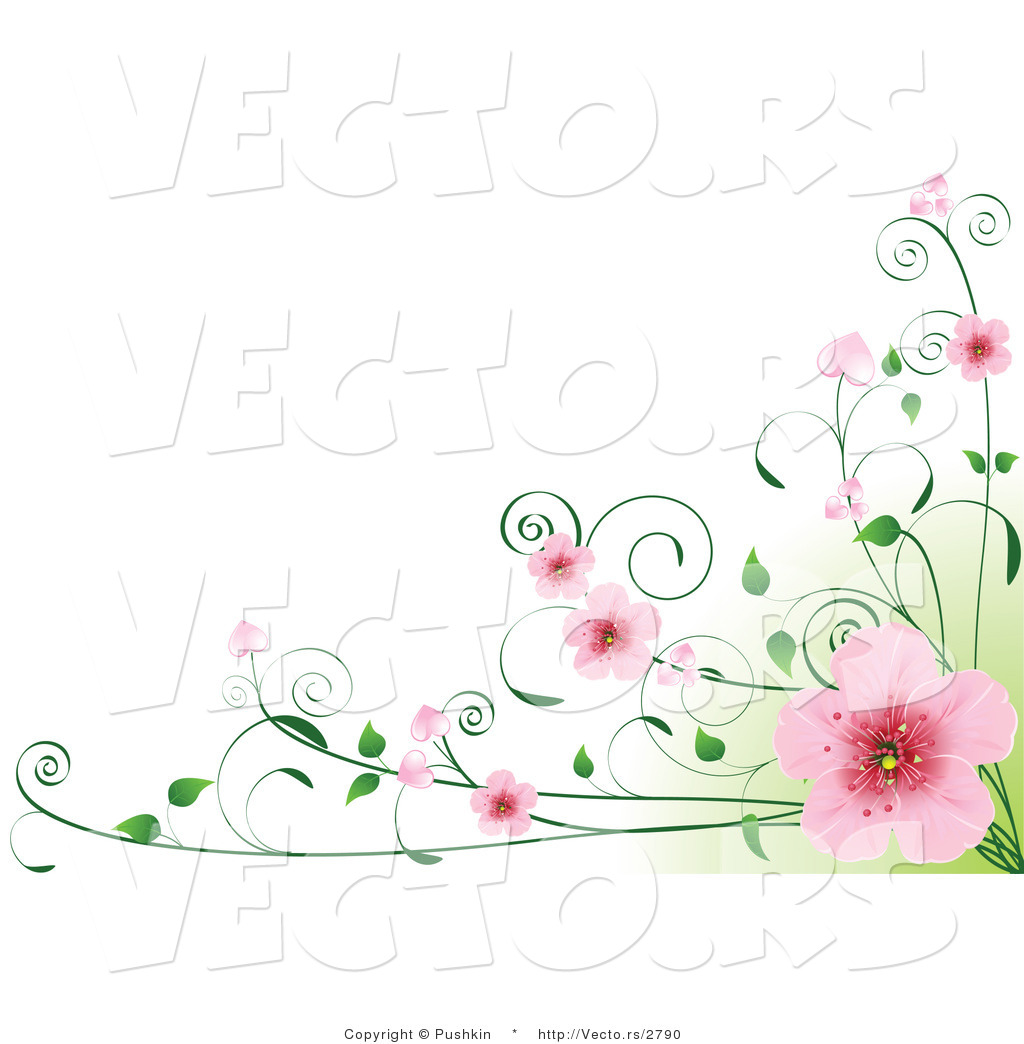 Cherry Blossoms Paper Border Search Results Template Psd