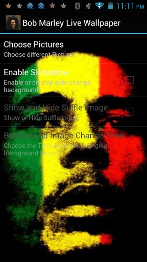 Bob Marley Live Wallpaper For Android