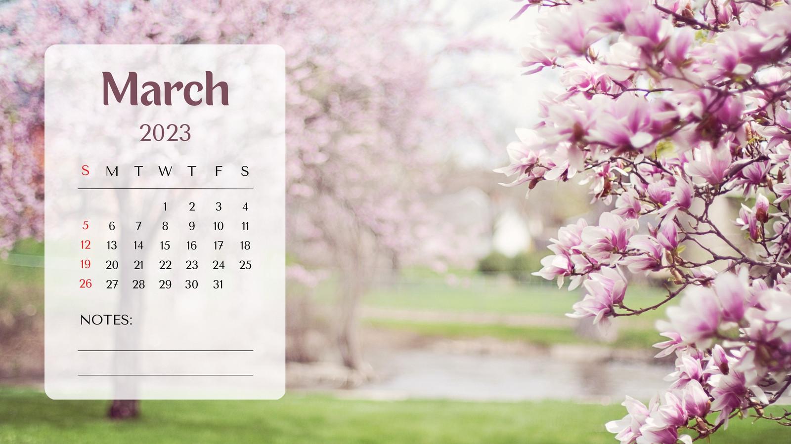 And Customizable Spring Desktop Wallpaper Templates