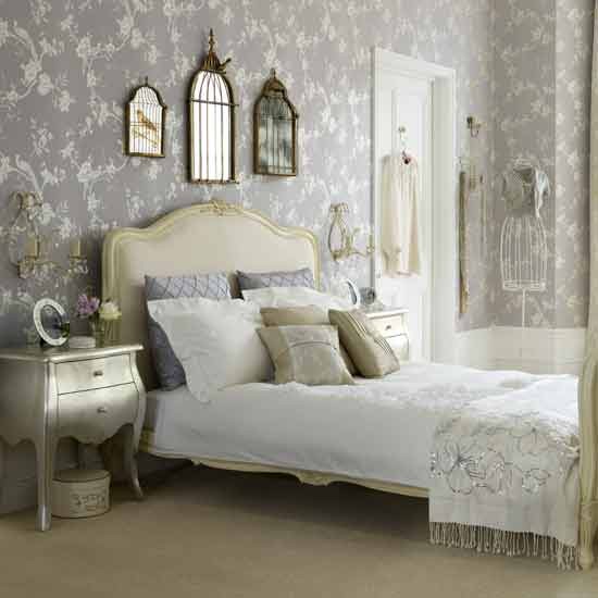 Vintage glamour bedroom Bedroom ideas Wallpaper housetohomeco 550x550