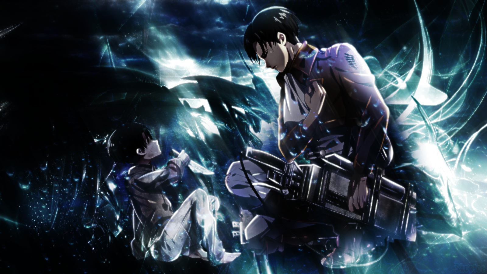 Levi And Mikase Ackerman Hd Wallpaper Full