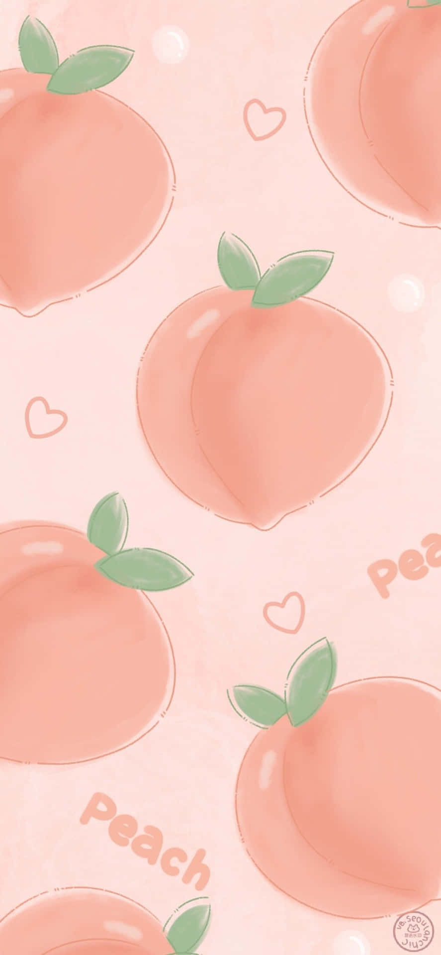 Cute Peach Wallpaper