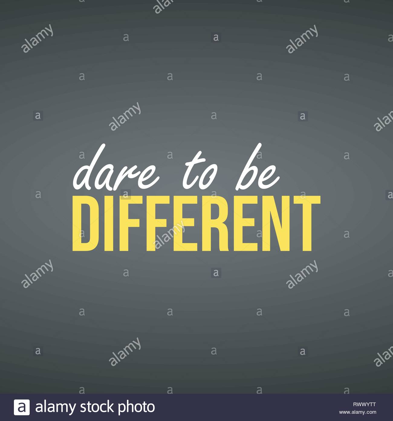 Dare To Be Different Life Quote With Modern Background Vector