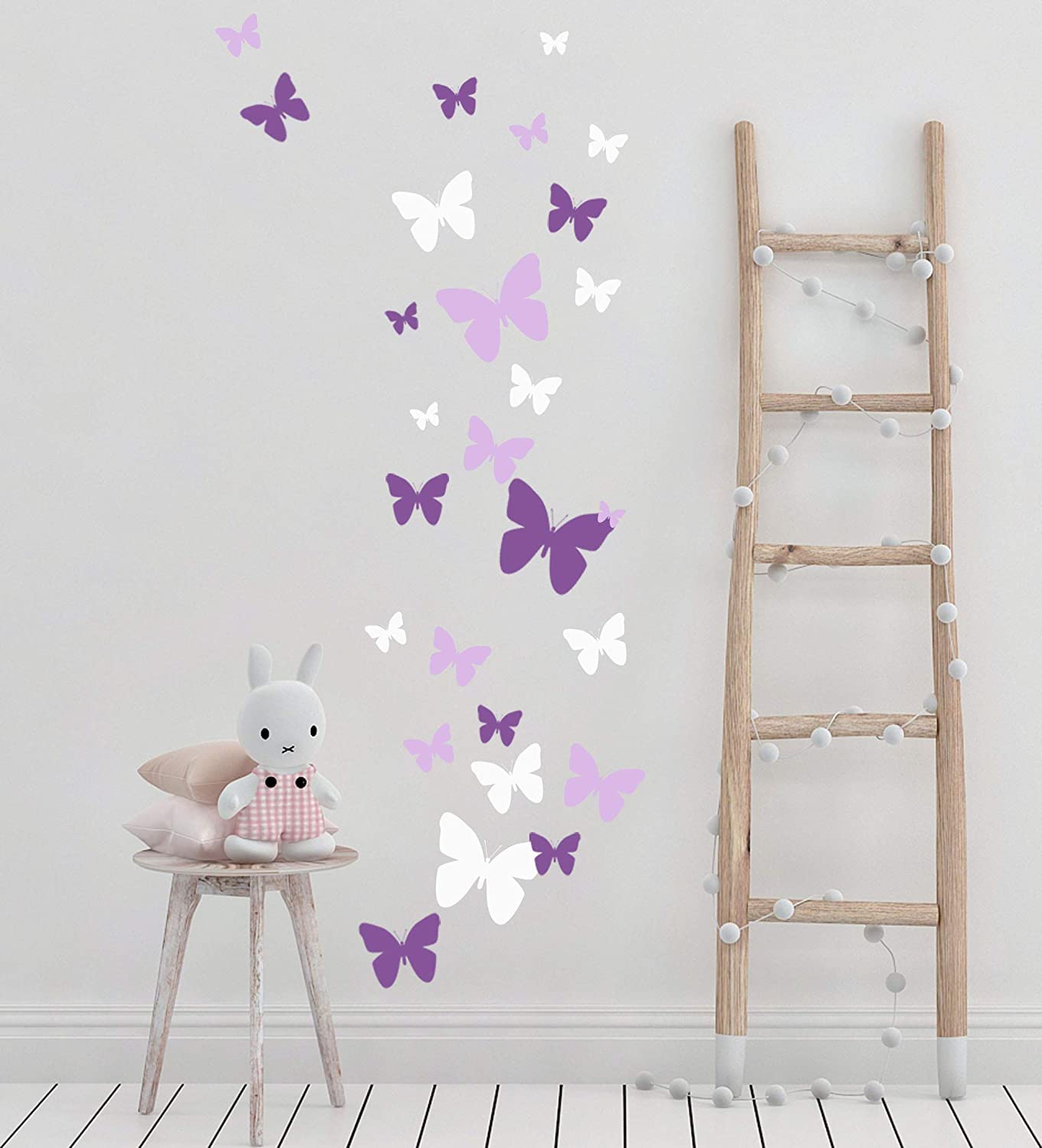 Butterfly Wall Decals Beautiful Girls Stickers Art Vinyl