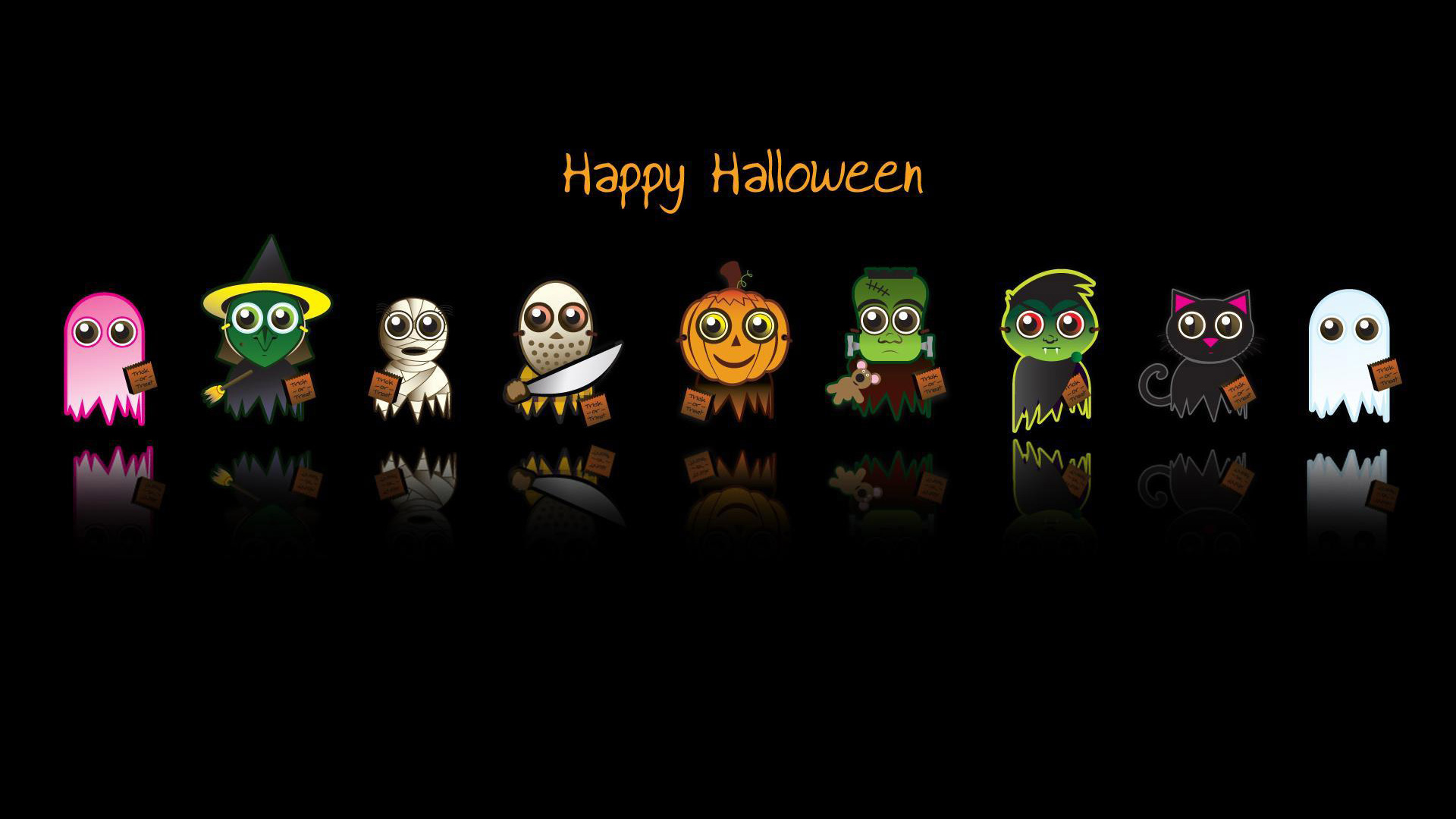 Halloween Cute 1080p Wallpaper Desktop Background Happy Jpg