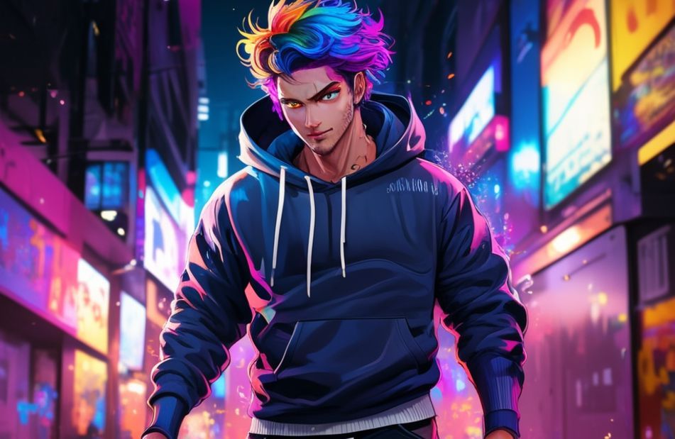 Anime Guy With Hoodie Wallpaper
