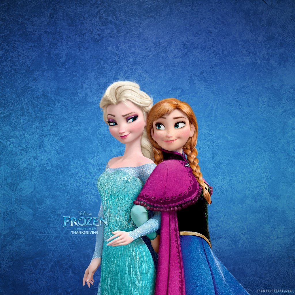 Frozen Wallpaper Elsa And Anna Anna elsa sisters hd wallpaper 1024x1024
