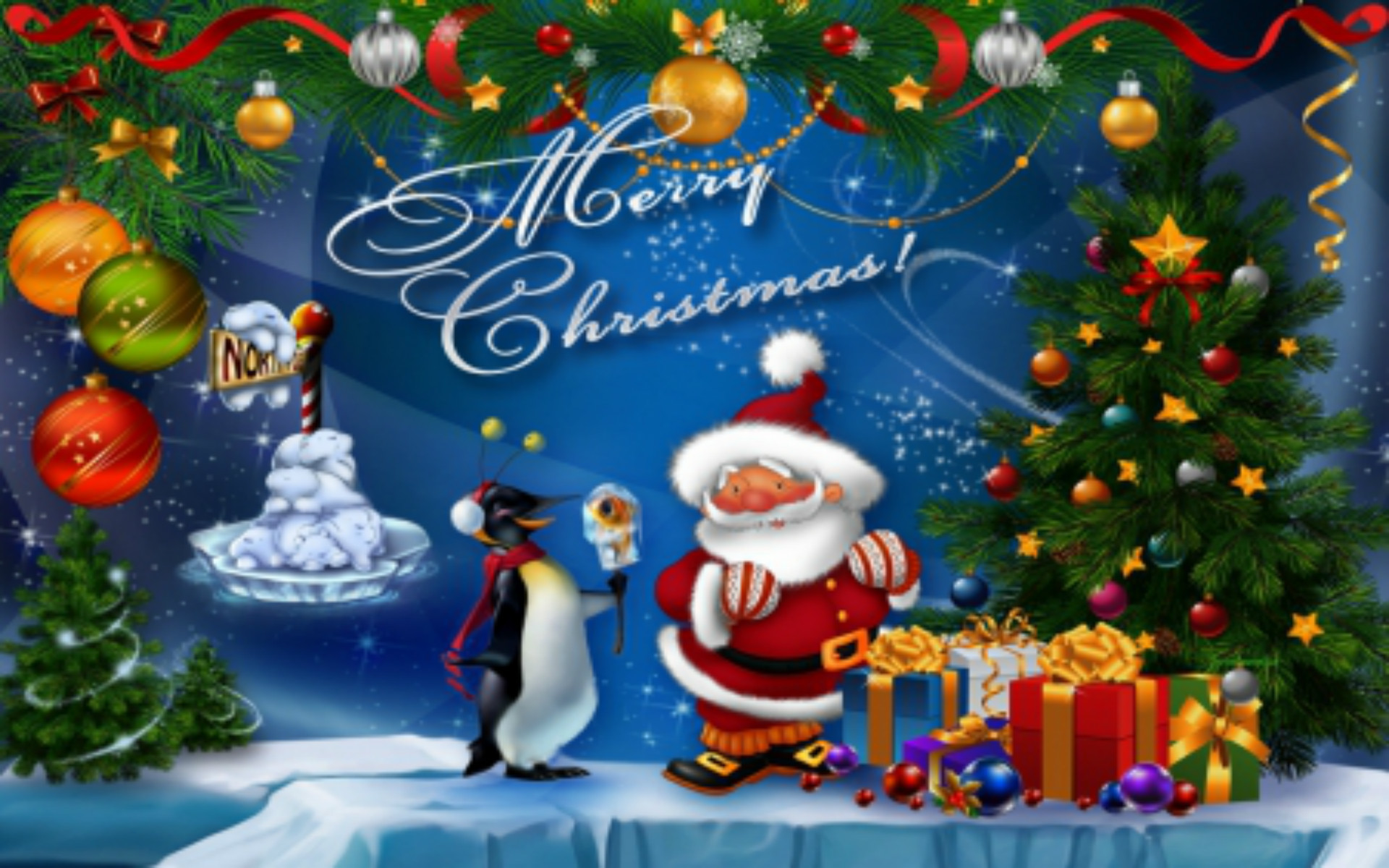 Christmas Background Image Desktop Wallpaper Merry