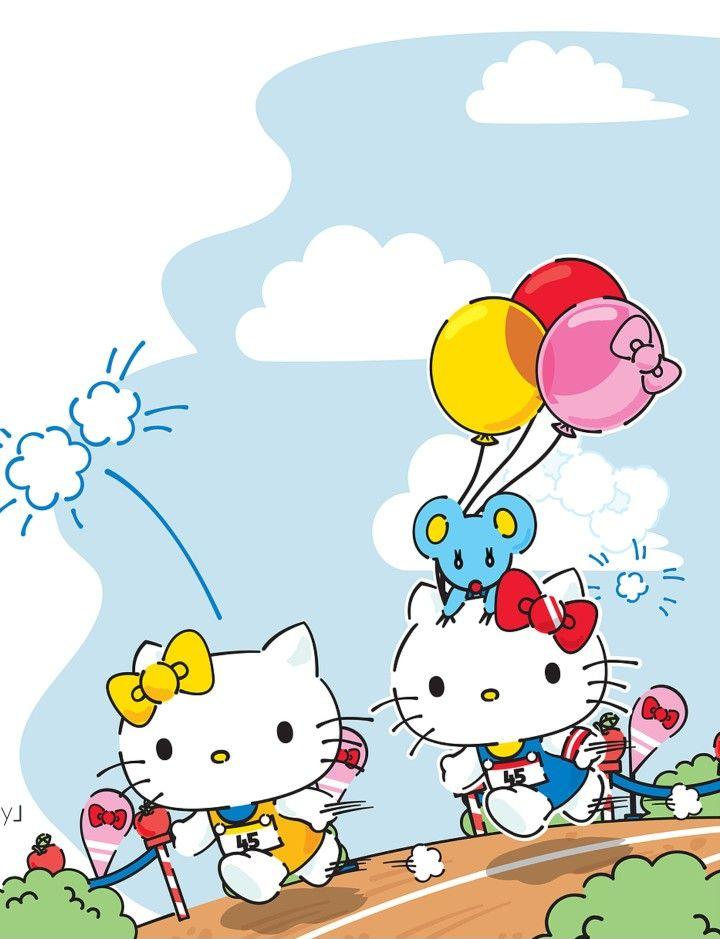 Mimmy et Kitty Hello kitty backgrounds Hello kitty pictures