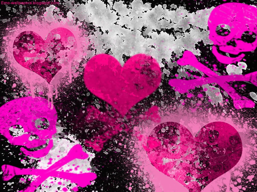 Emo Heart Wallpaper Of Boys And Girls