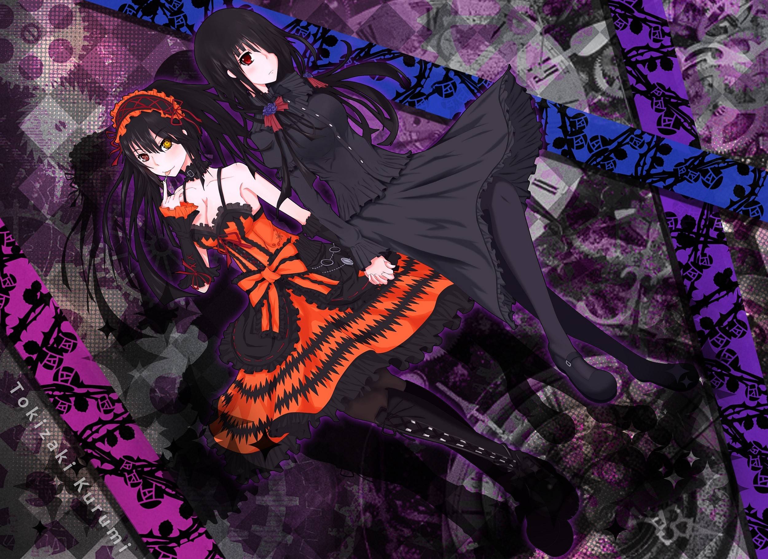 Kurumi With Shiizaki Dark Date A Live Wallpaper