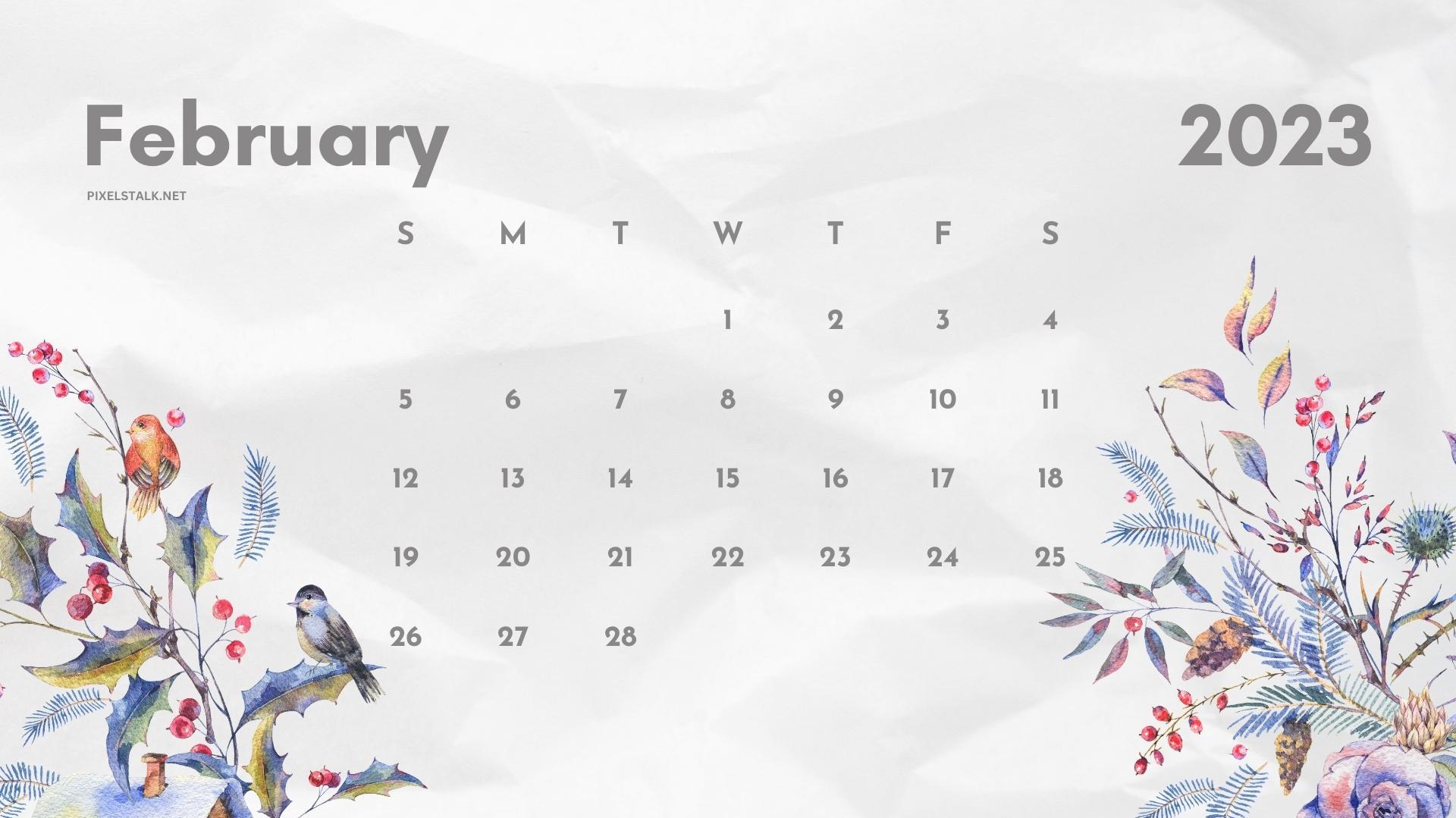 Free Download February 2023 Calendar Desktop Wallpapers 1920x1080 For Free Download February 2023 Calendar Desktop Wallpapers 1920x1080 For