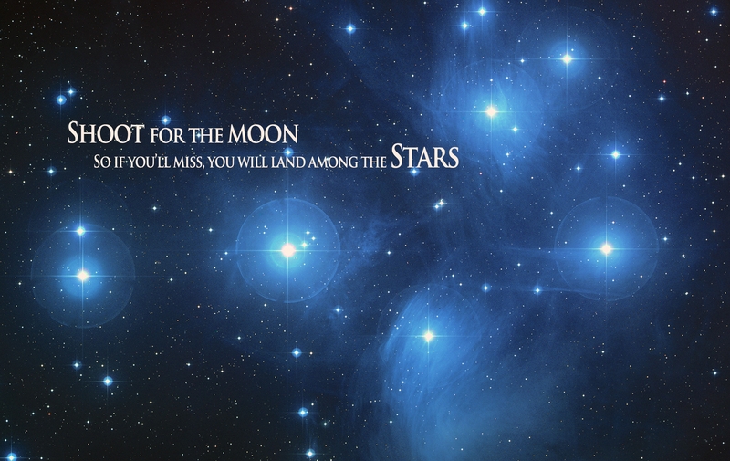 Pleiades With Quote Astronomical Wallpaper Galaxies Stars