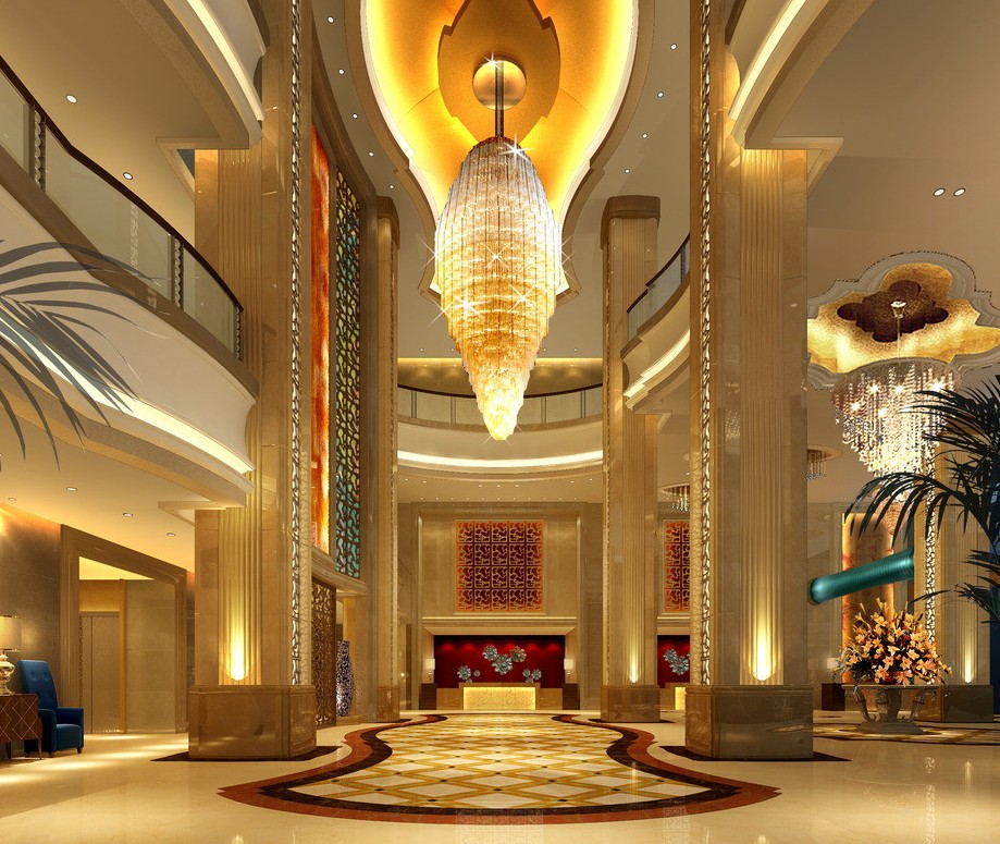Interior Design 3d European Style Luxury Hotel Lobby