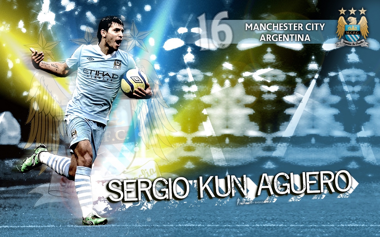 Kun Aguero Manchester City FC Best Player Wallpaper   Manchester City