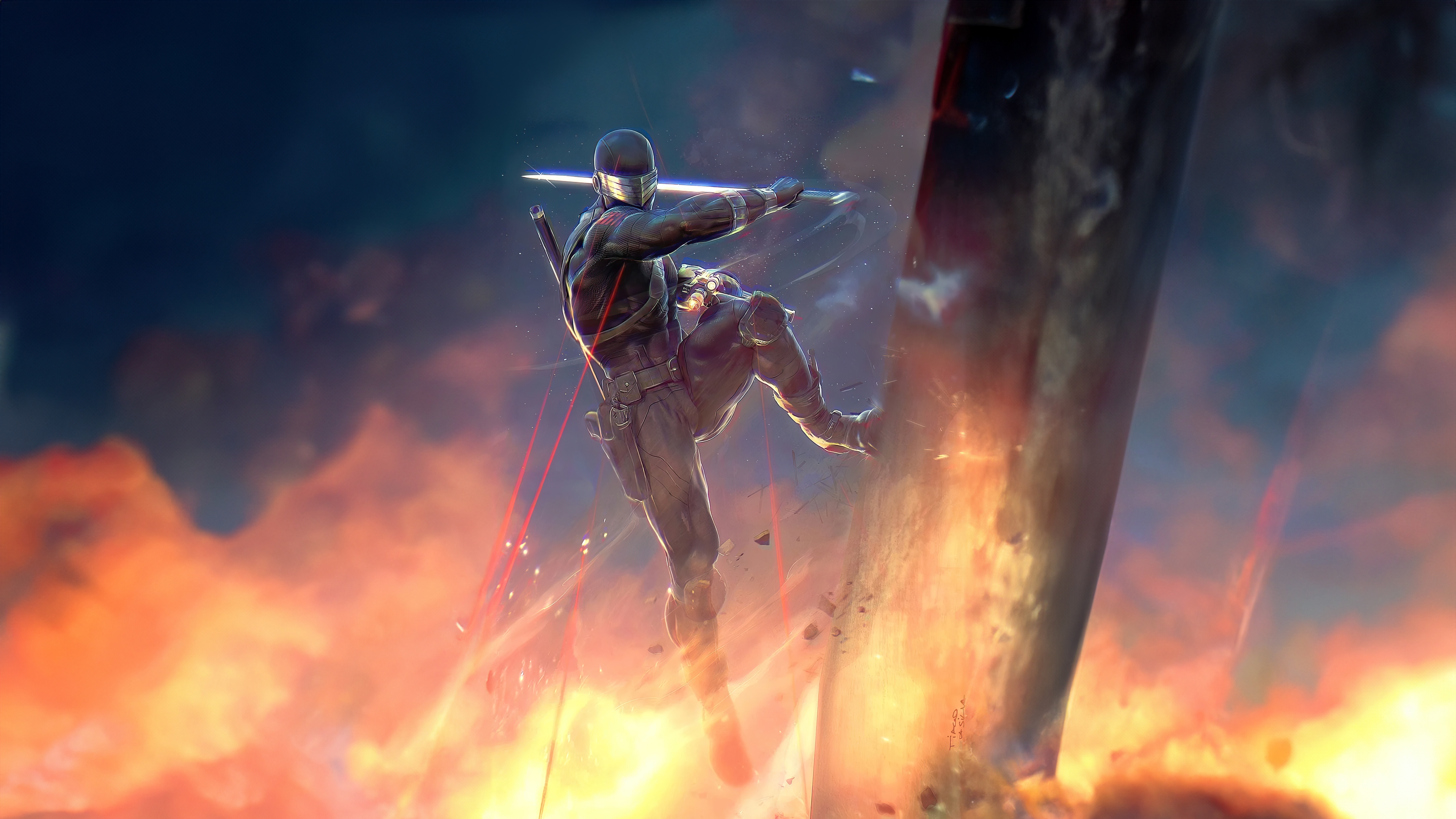 Gi Joe Real American Hero Snake Eyes Wallpaper HD Movies 4k