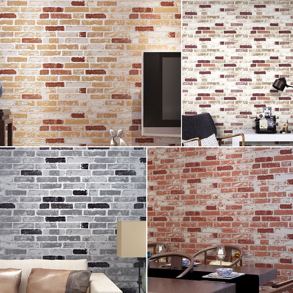 3d Faux Brick Textured Wallpaper Pvc Raised Paperfor Home Wall Decor20