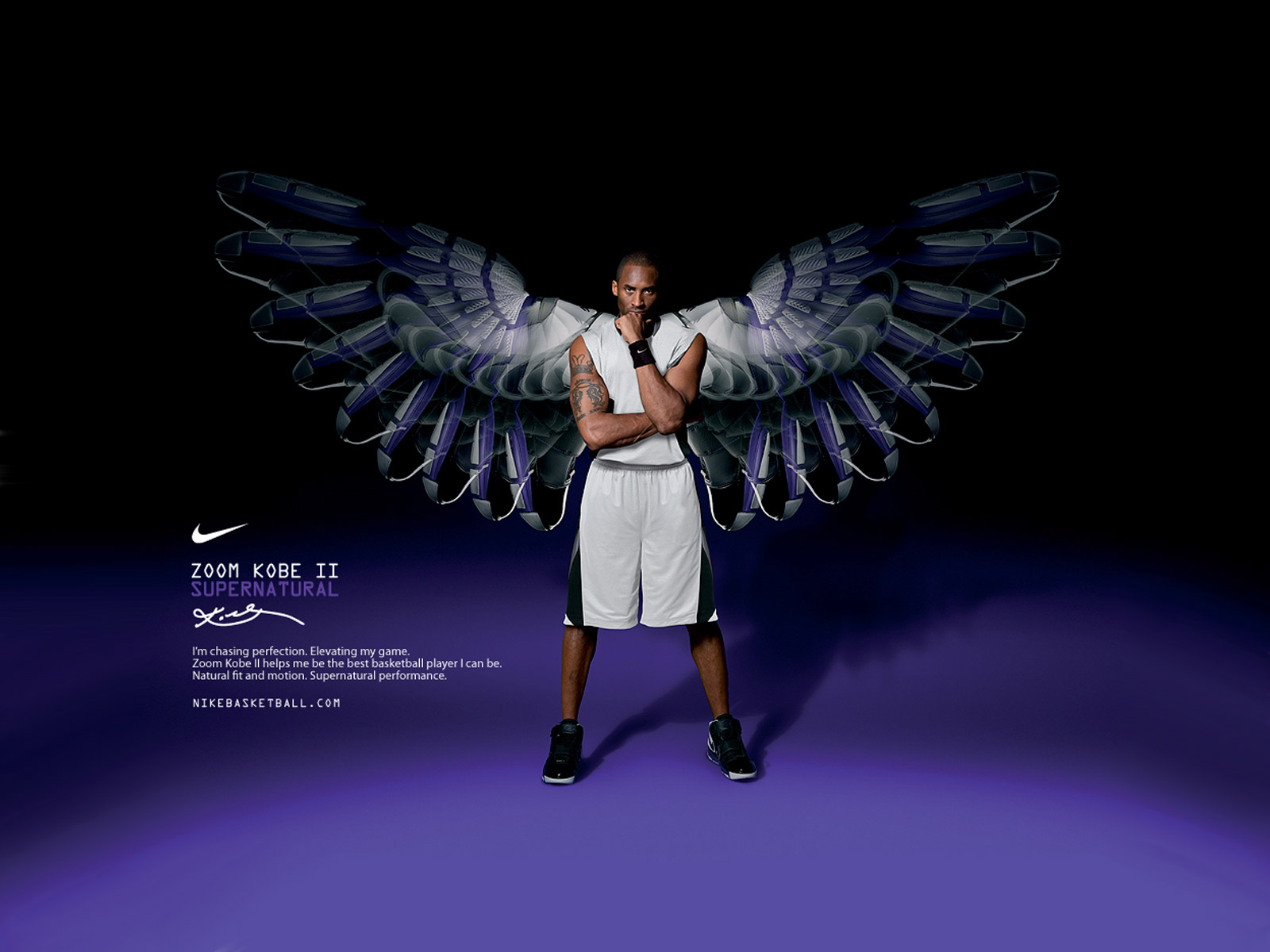 Kobe Bryant Nike Zoom Ii Wallpaper Photo