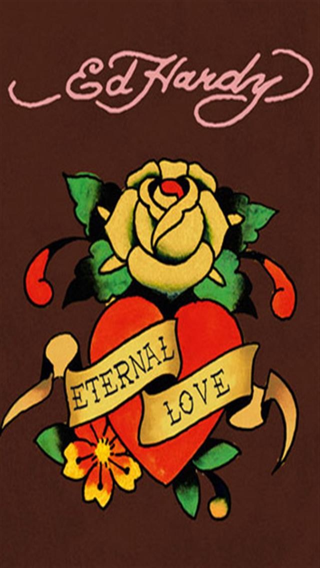 Ed Hardy Eternal Love iPhone Wallpaper S 3g