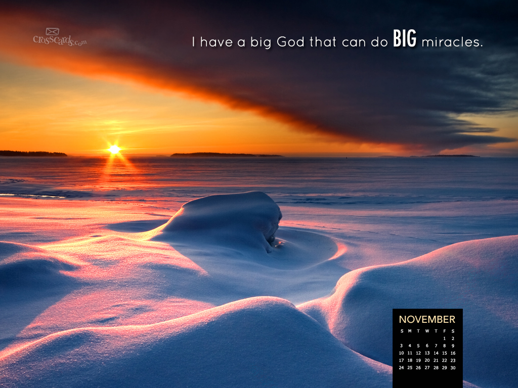 Big Miracles Desktop Calendar Monthly Calendars Wallpaper
