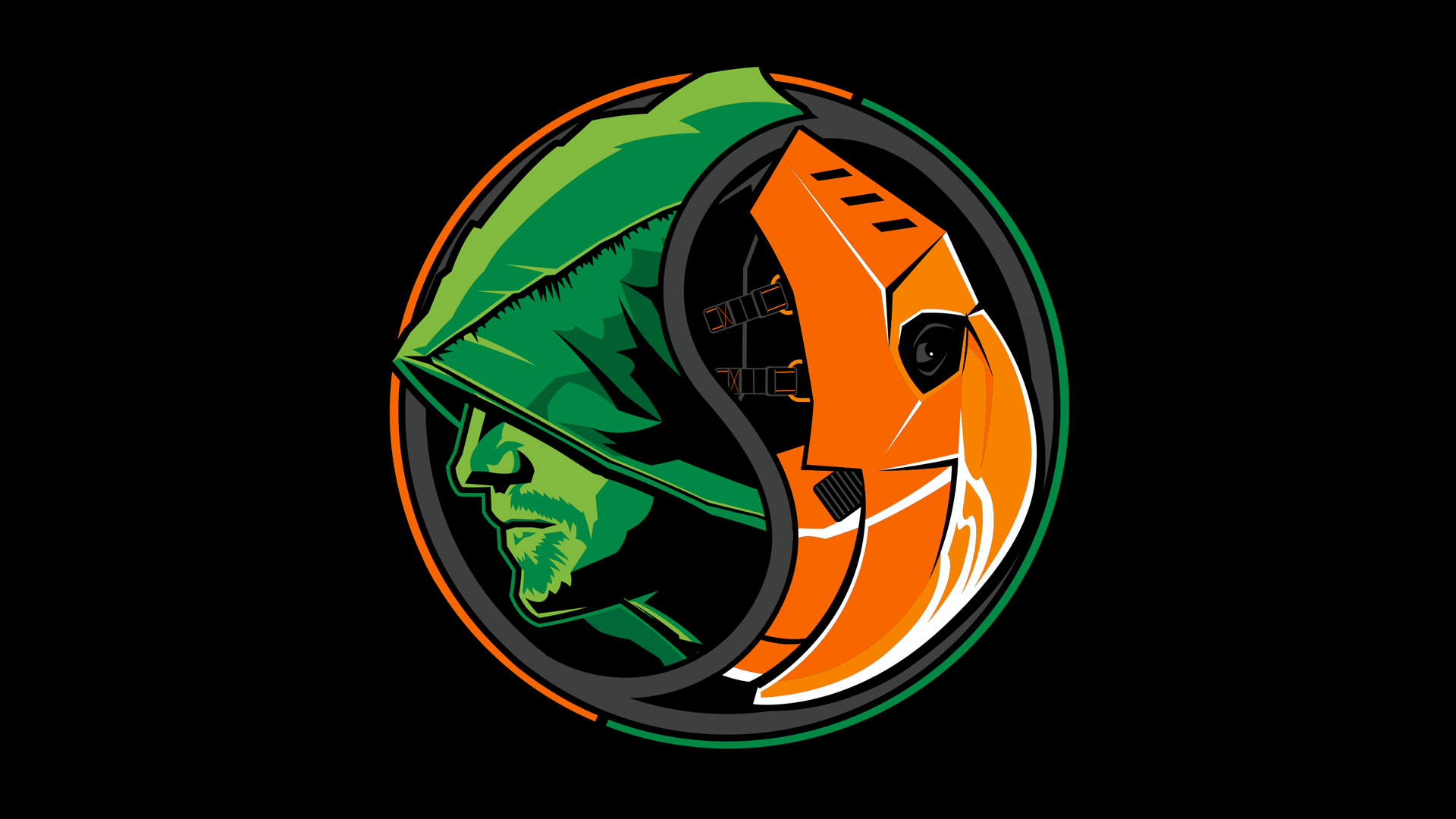 Arrow Vs Slade Yin Yang Design Wallpaper Image Oc Submitted To