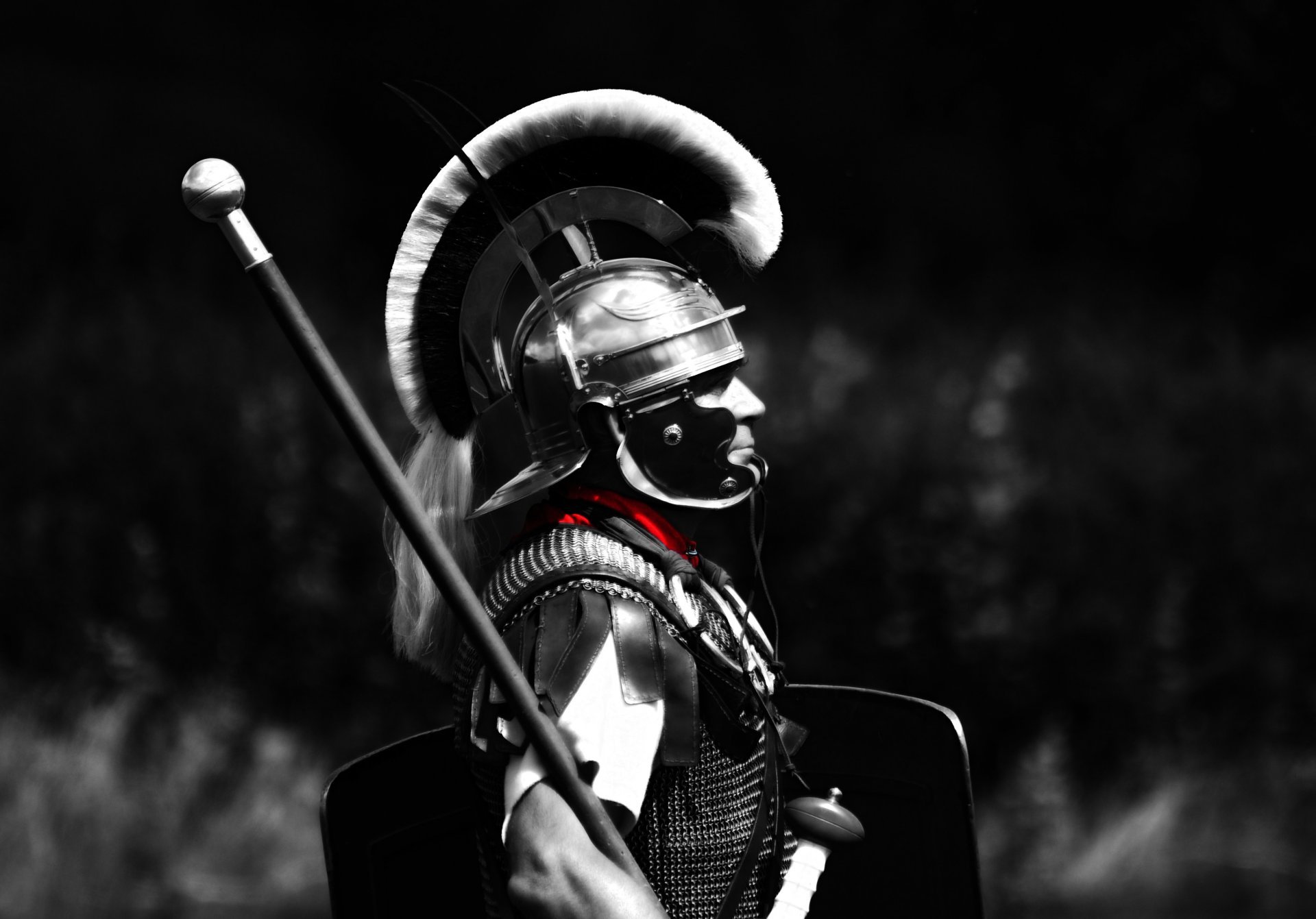 Centurion Legionnaire Men Rome Helmet Armour Background HD