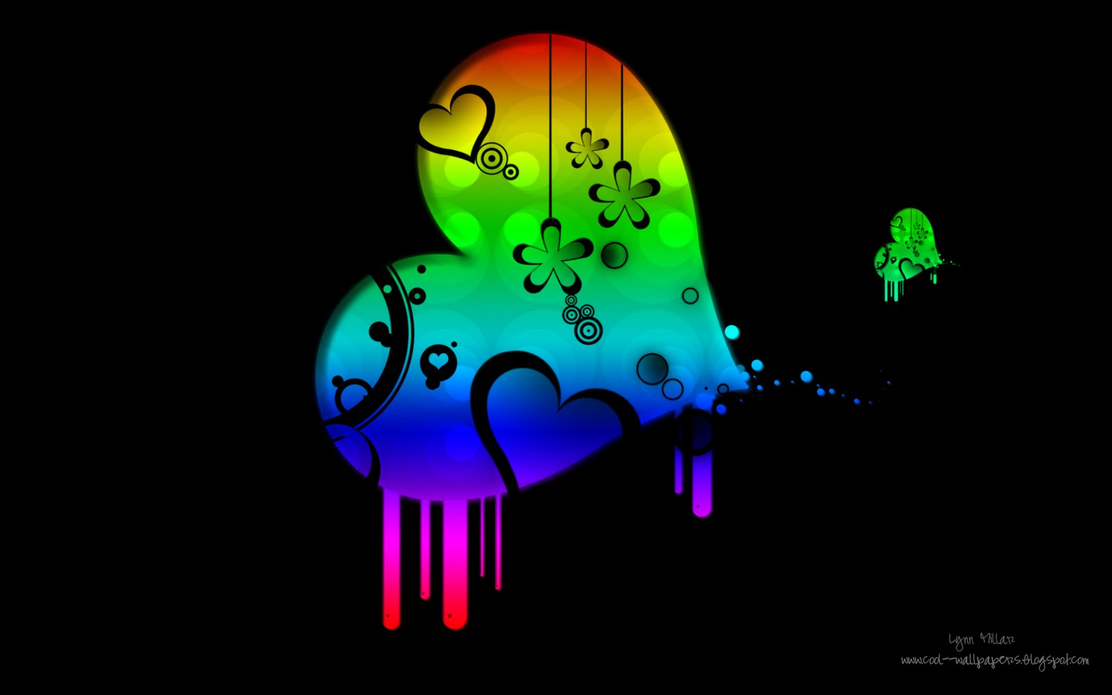 Cool Wallpaper Colourful Heart