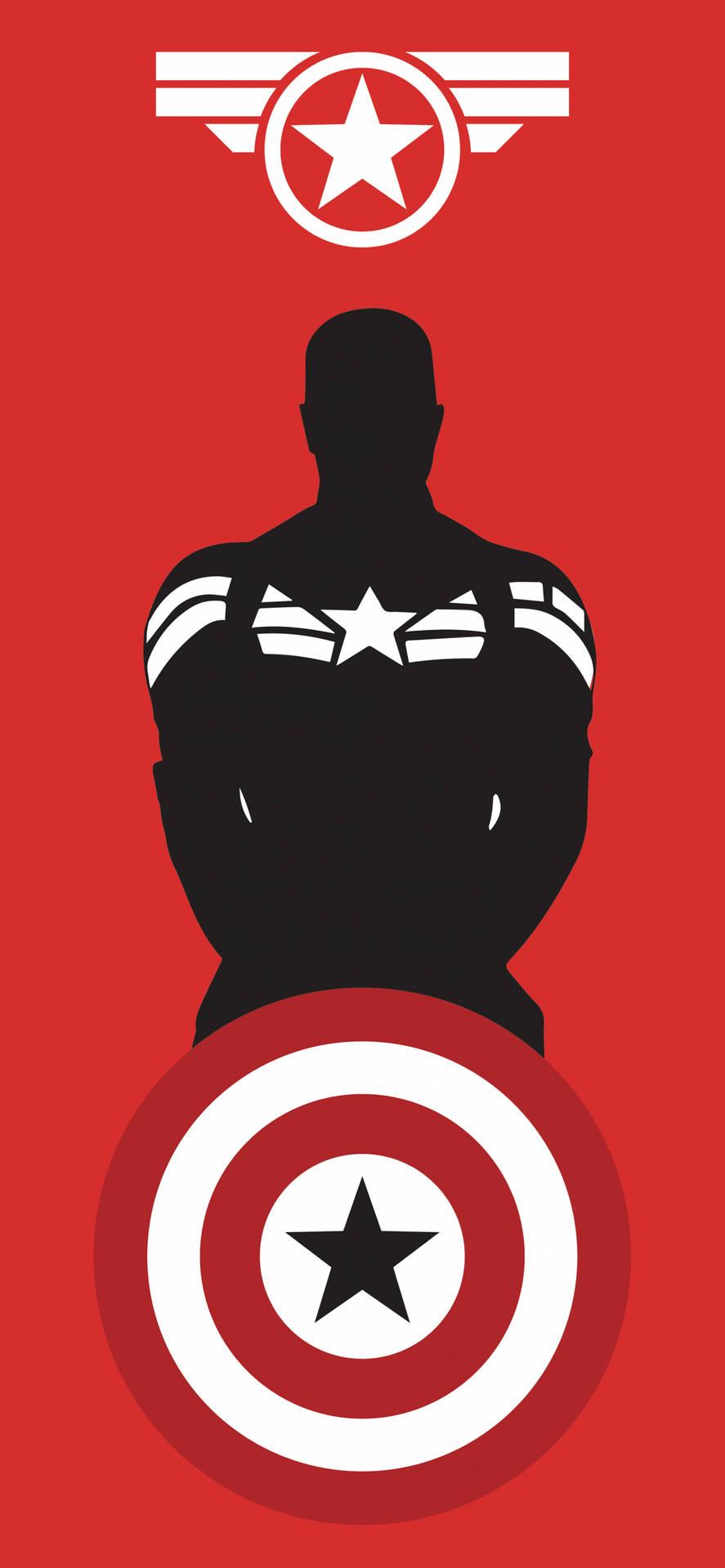 Download Red Captain America 4k Marvel Iphone Wallpaper